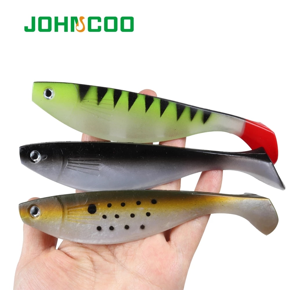 Big T Tail Realistic Plastic Soft Fishing Lure Rubber Fish 2pcs/lot 15cm  26g Pike Bass Trout Swolfy Silicone Bait for Sea Bass – JOHNCOO